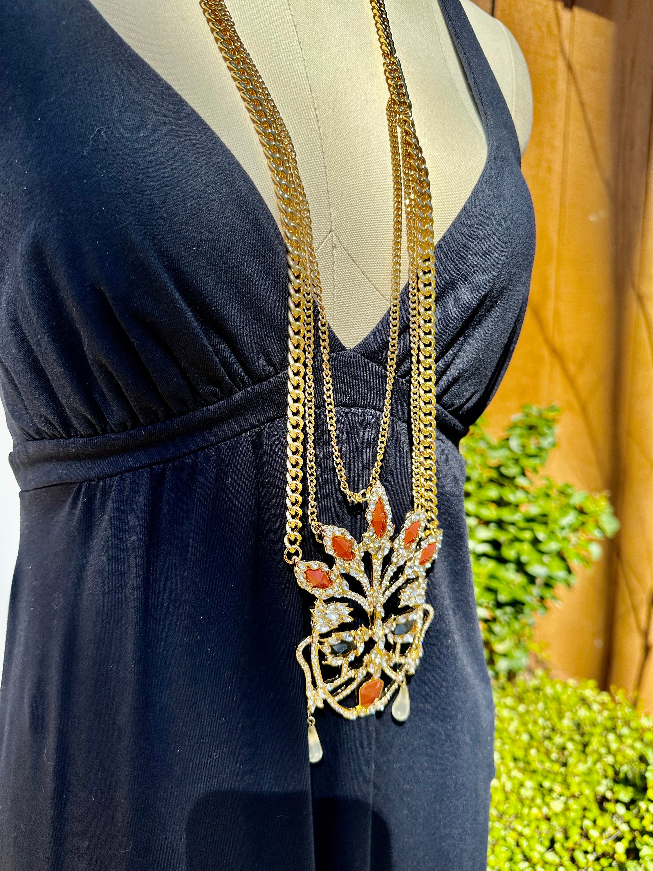 アクセサリー TRIBAL T-STAR NECKLACE 90's ALEXIS BITTAR TRIBAL Mask Necklace/alexis Bittar/90s
