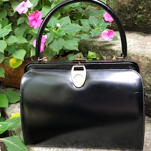 RARE 60's WATCH BOLSO/Bolsos de los años 60/Monederos de los años 60/Bolso de reloj/Bolso coleccionable/Bolso negro/Monedero raro/Monedero de reloj/Condición casi de menta