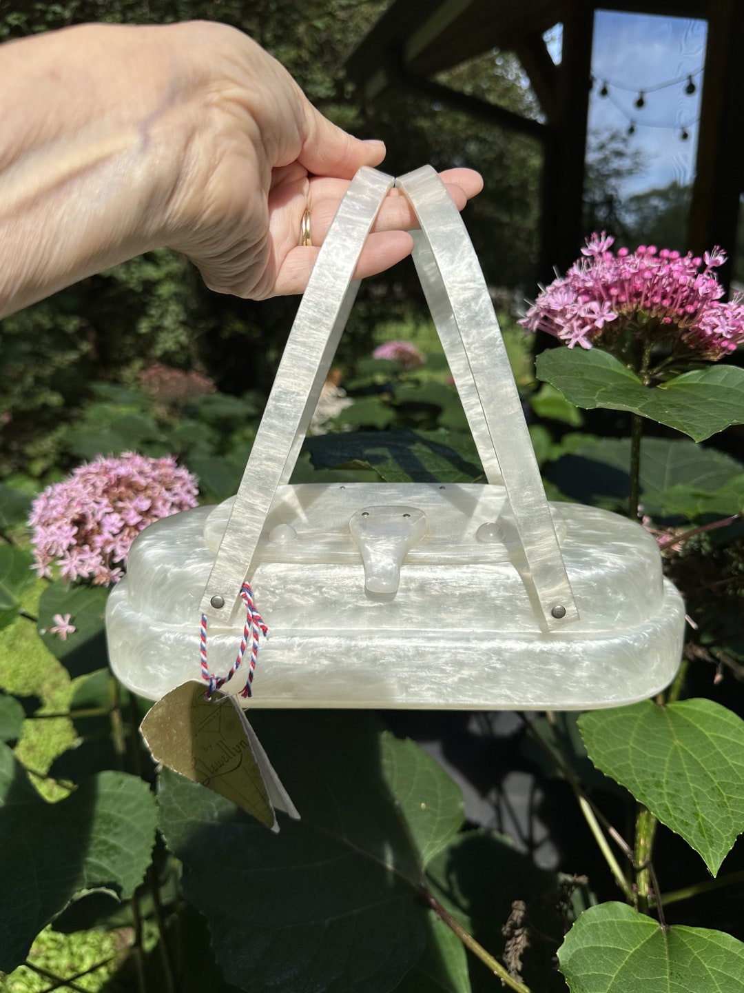 vintage bag ルーサイトバッグ 丸筒 50‘s Lucite il_1080xN.5140678294_th4n.jpg