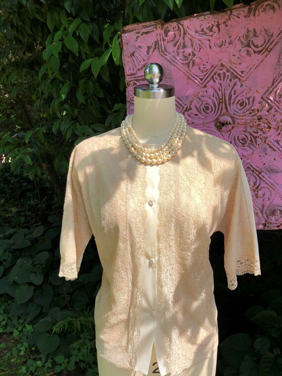 50's VANITY FAIR Blouses/Vanity Fair/Lace Blouses/
