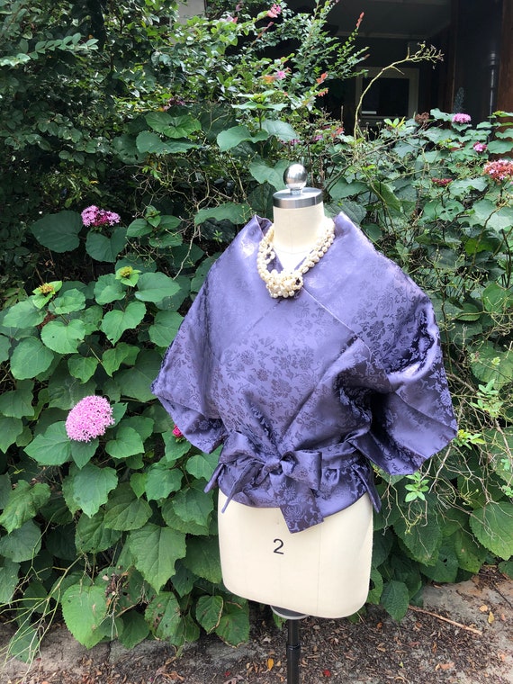 RARE JAPANESE Wrap Jacket/Japanese Jackets/Silk Ja