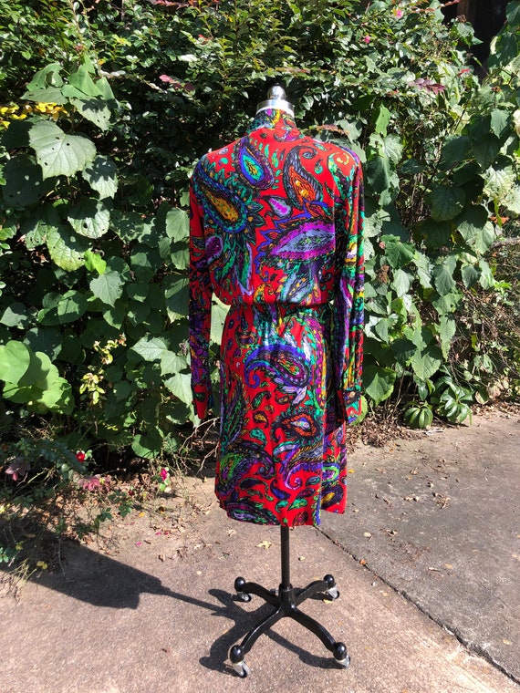 GORGEOUS 80's Leonard Paris Dress/The French PUCC… - image 3