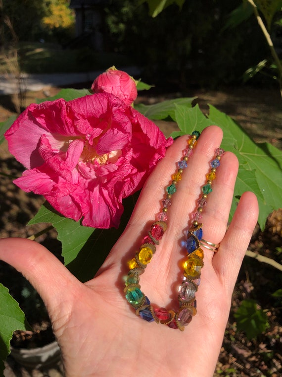 LOVELY 30's CZECH GLASS Necklace/Glass Necklaces/… - image 5