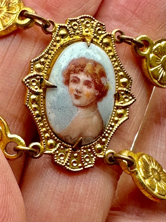 RARE NEIGER PORTRAIT Bracelet/20's Jewelry/20's Br