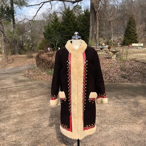 RARE 70's PENNY LANE Coat/Real Shearling Coats/Sherpa Coats/Embroidered Coats/Vintage Penny Lane/Almost Famous Coats/Near Mint Condition image 2