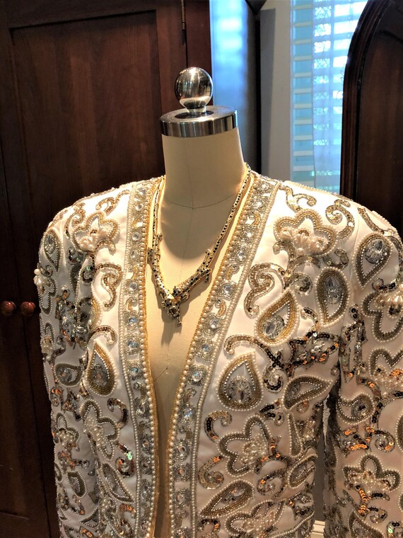 RARE Double Panther Rhinestone Necklace/80’s Rhin… - image 8