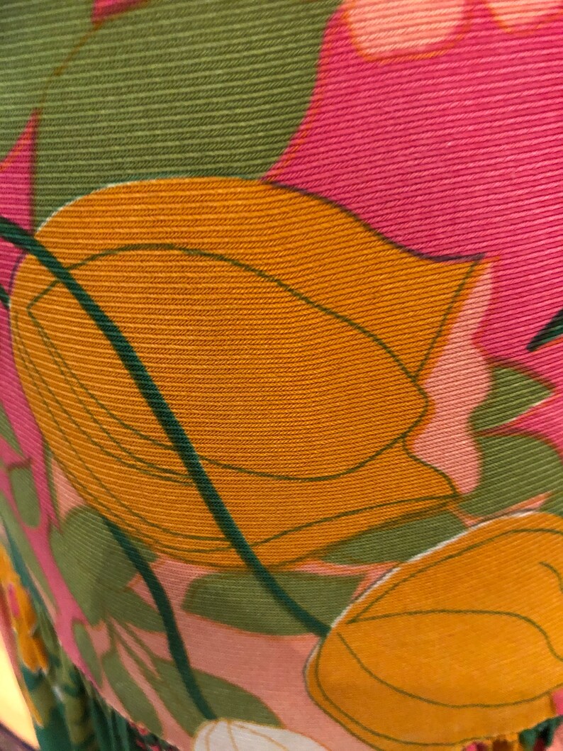 RARE 60's RESORT to RIVIERA Dress/Vintage Riviera Robes Dress/Vintage Flounce Skirt Dress/60’s Dress/60’s Flower Power Dress/Mint Condition image 6