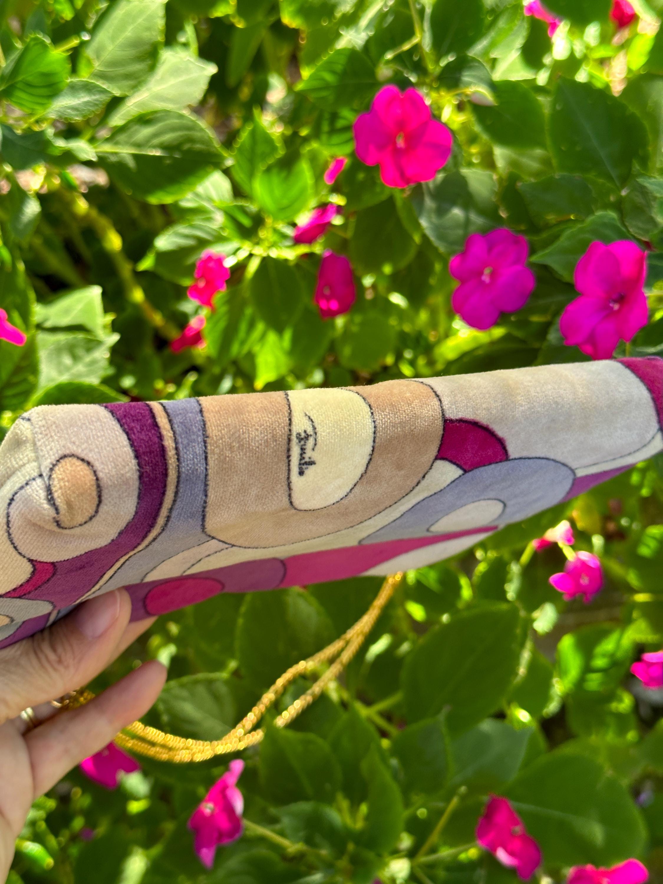 GORGEOUS 60's EMILIO PUCCI Handbag/pucci Velvet Purse/pucci