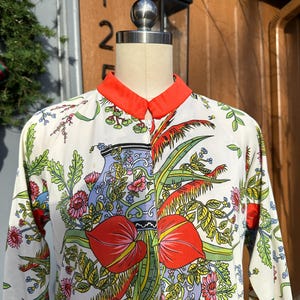 FABULOUS PUCCI Hostess Gown/Eduardo for Pucci/60&#39;s Mod Print Dress/60&#39;s Hostess Gown/60&#39;s Pucci Clothing/Pucci/As Is Vintage Condition