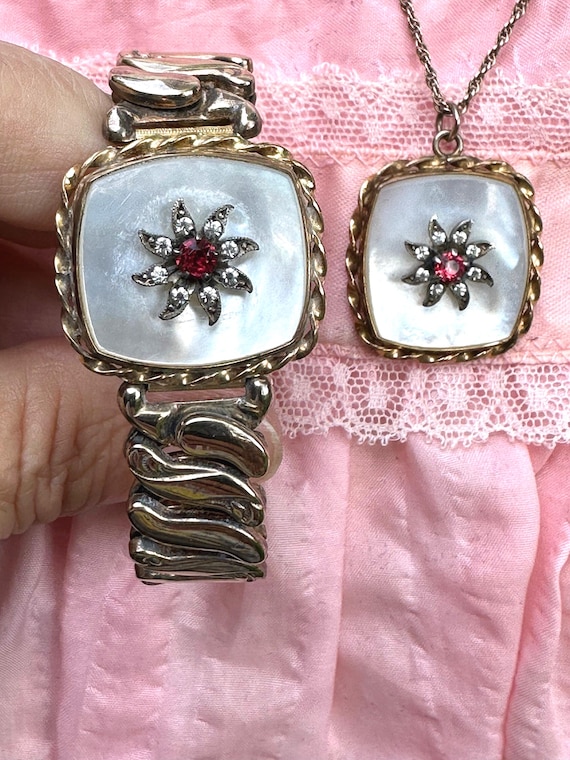RARE 40's SWEETHEART SET/Sweetheart Bracelet Set/… - image 1