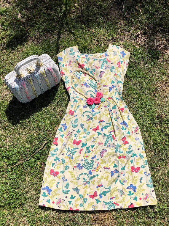 60's BUTTERFLY DRESS/Easter Dresses/60's Dresses/6