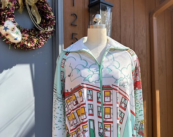 Vestido caftán con estampado raro/Vestido largo/Camiseta de tirantes vintage/Vestido Butterfield raro/Caftán estampado/Mumu vintage/Caftán vintage/Excelente estado