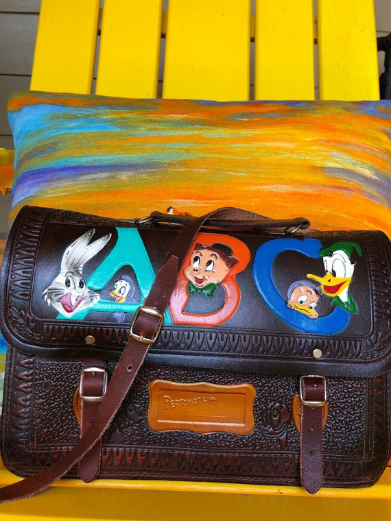RARE Looney Tunes Shoulder Bags/Hand Tooled Should