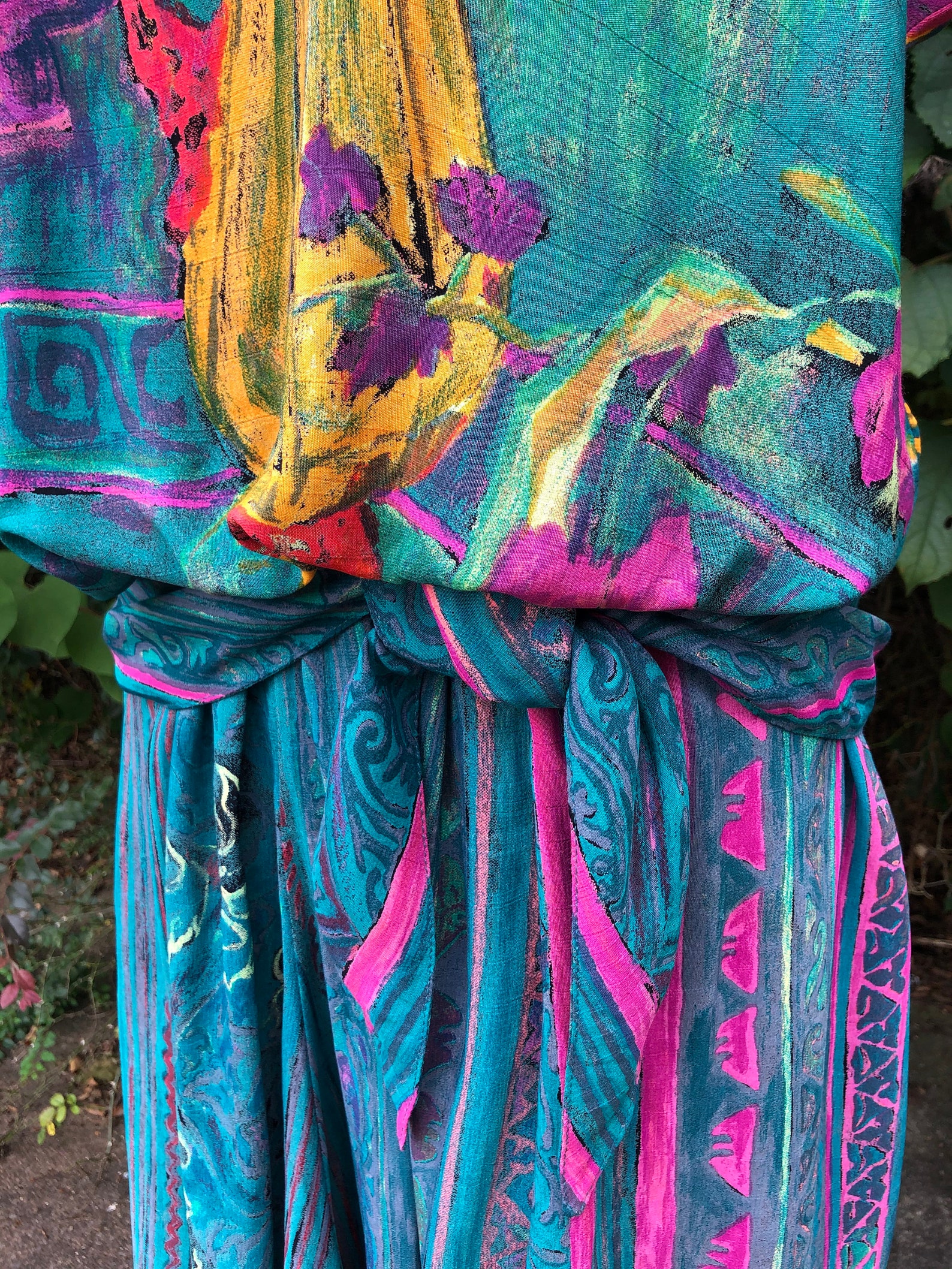90-s-carole-little-dress-colorful-90s-dress-90s-abstract-etsy