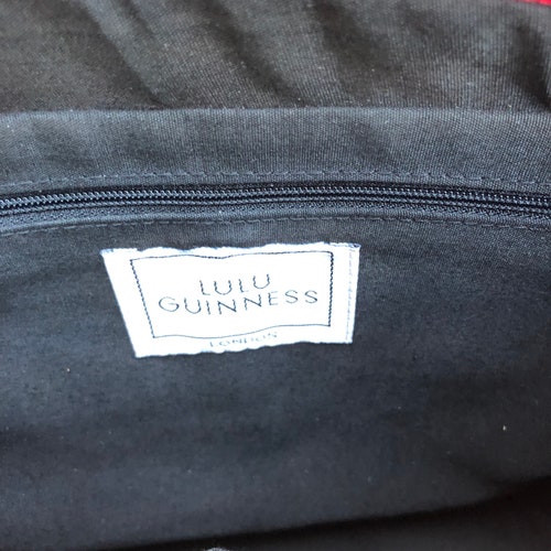Lulu Guinness Handbags/Lulu shops Guinness Purses/LuLu Guinness Bags/Designer Handbags/Black Handbags/Paperdoll Handbags/MINT CONDITION