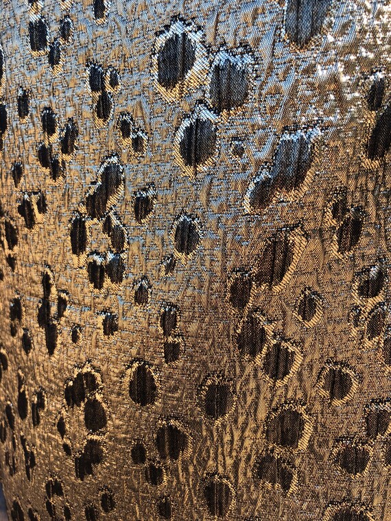 GOLD LAME Sheath Dress/Vintage Cocktail Dresses/L… - image 4