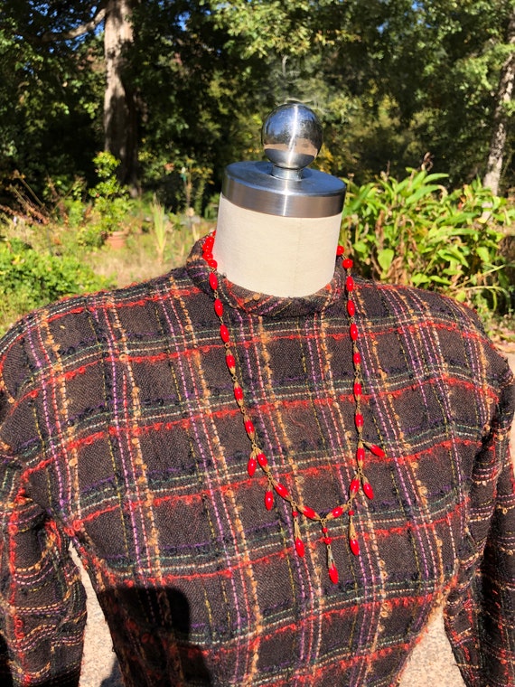 RARE 50's ANNE FOGARTY Dress/Plaid Dresses/50's D… - image 3