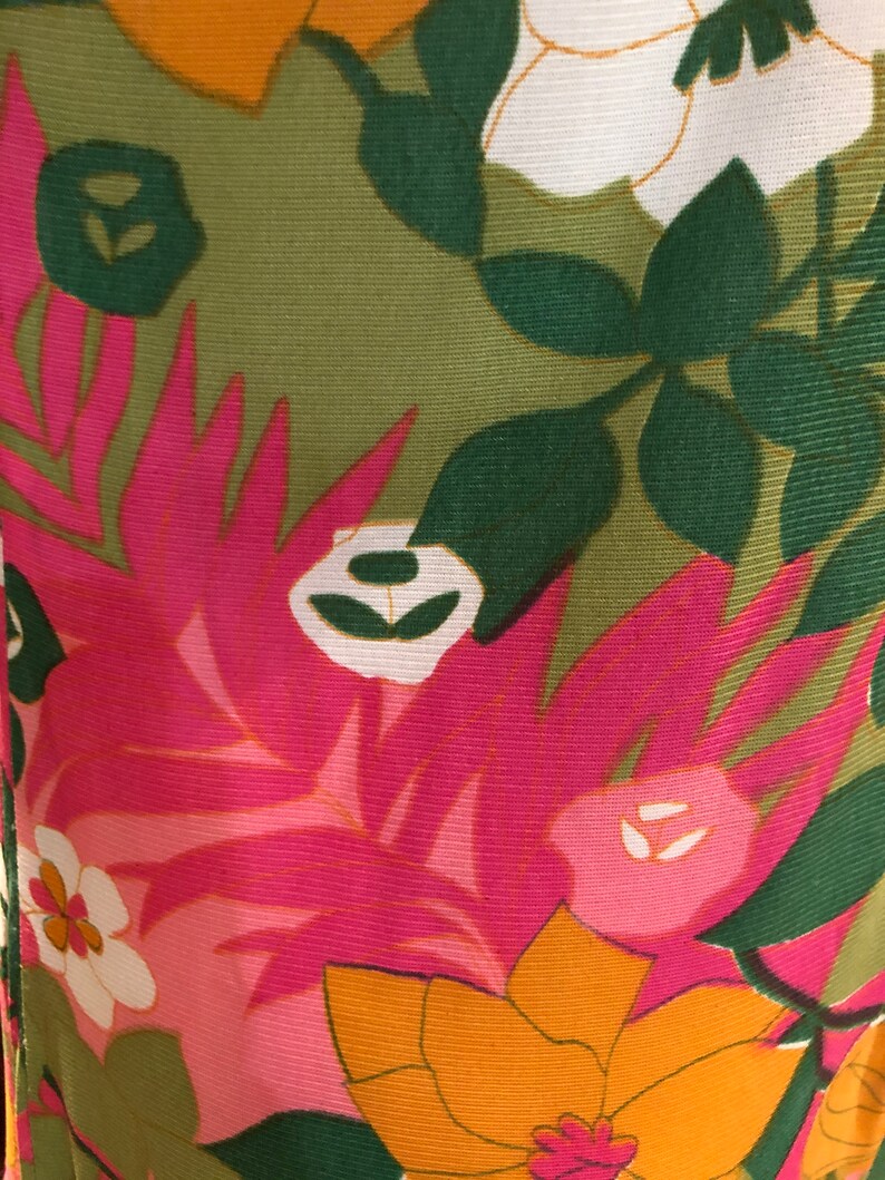 RARE 60's RESORT to RIVIERA Dress/Vintage Riviera Robes Dress/Vintage Flounce Skirt Dress/60’s Dress/60’s Flower Power Dress/Mint Condition image 4