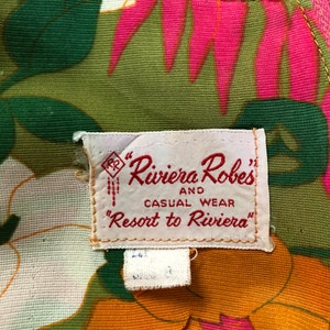 RARE 60's RESORT to RIVIERA Dress/Vintage Riviera Robes Dress/Vintage Flounce Skirt Dress/60’s Dress/60’s Flower Power Dress/Mint Condition image 8