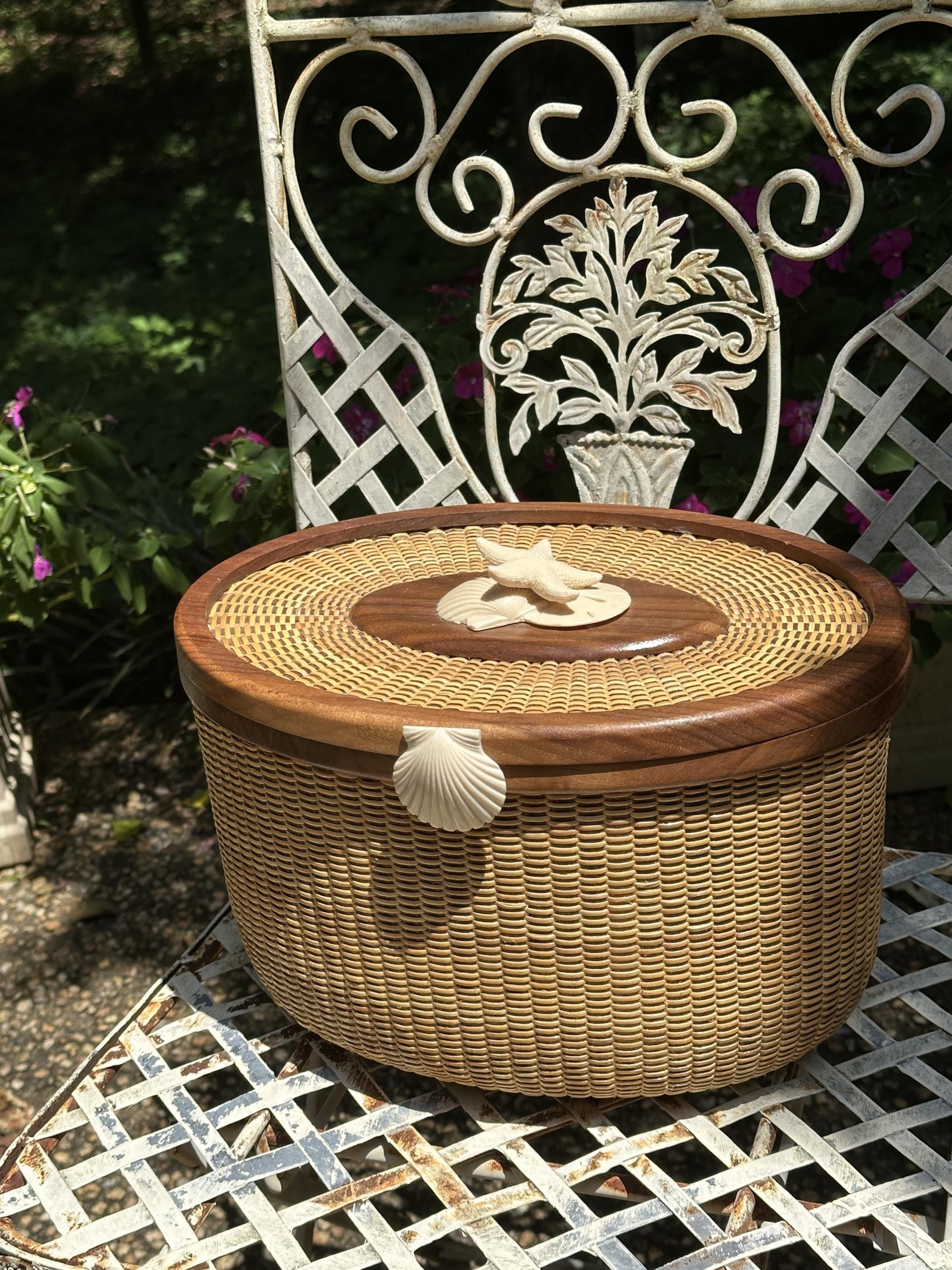 Nantucket Vintage Basket - Etsy