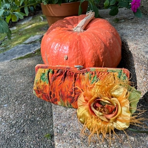 BONITO CLUTCH NARANJA DE LOS 60/Bolso de mano de los 60/Cartera de mano naranja/Moda de los 60/Carteras de los 60/Cartera de mano naranja de los 60/Carteras de mano/En perfecto estado