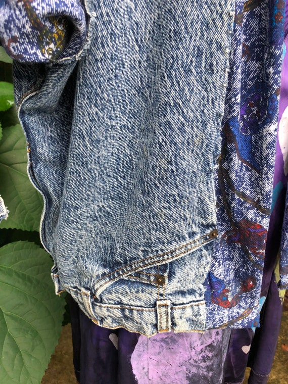 HANDMADE Denim Jacket/80's Jean Jackets/80's Jack… - image 5