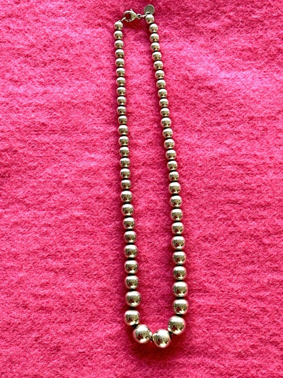 GORGEOUS TIFFANY STERLING Necklace/Tiffany/Sterling Necklace/Tiffany Necklaces/Authentic Tiffany/80's Sterling Necklace/Mint Condition View 3