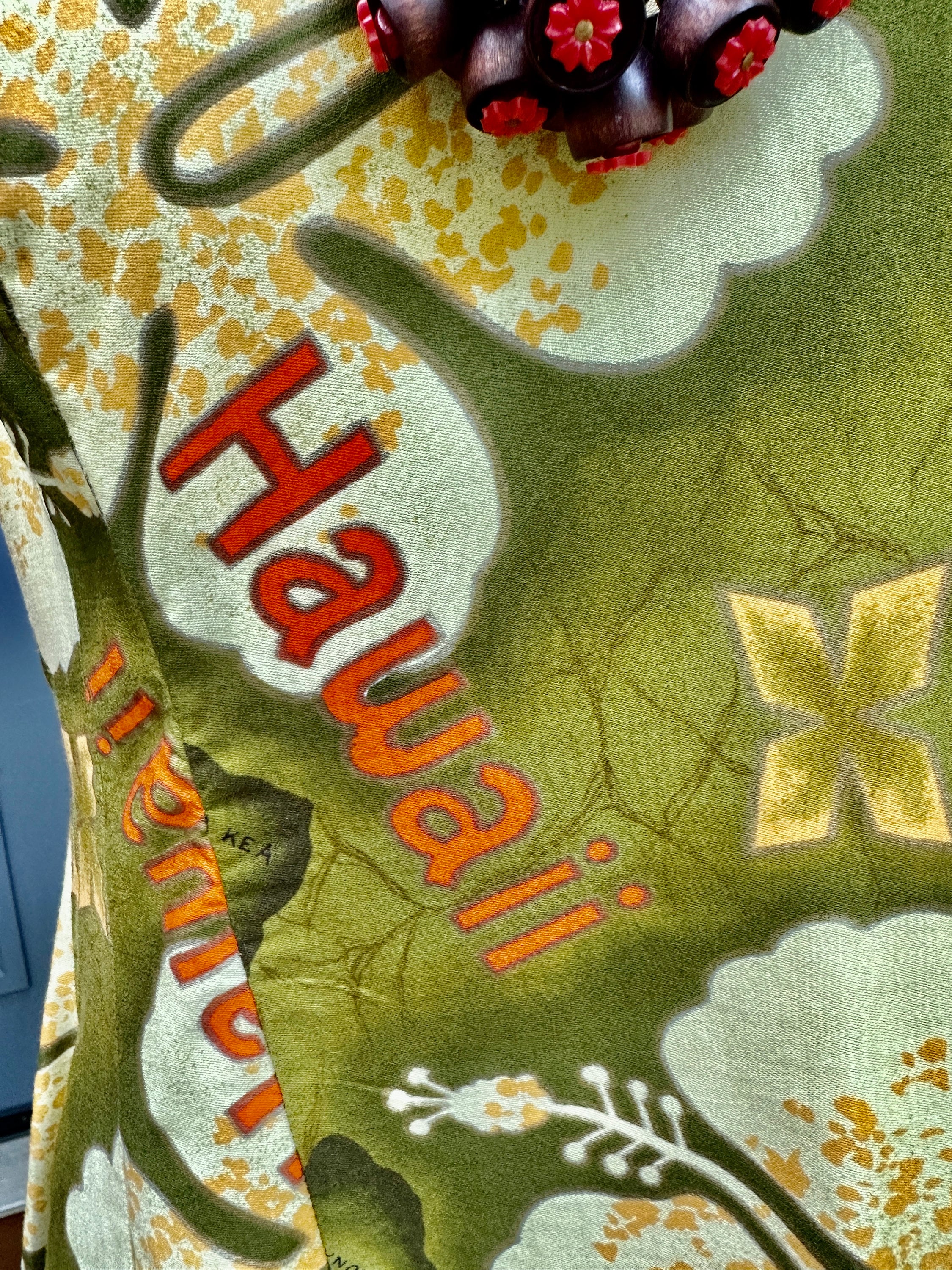 Vintage 70s Hawaiian Print Dress/ US 10/ 1970s - Etsy
