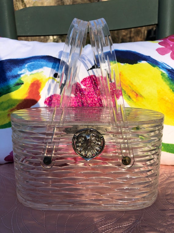 WILARDY Handbags/Lucite Purses/Lucite Bags/Lucite Handbags/Wilardy Purses/Wilardy Bags/50's Lucite Purses/50's Vintage Purses/MINT CONDITION