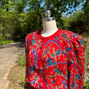 80&#39;s DIANE FREIS SILK Dress/Diane Freis/80&#39;s Vintage Dresses/80&#39;s Dresses/80&#39;s Red Dress/Silk Dresses/Diane Freis Dresses/Mint Condition
