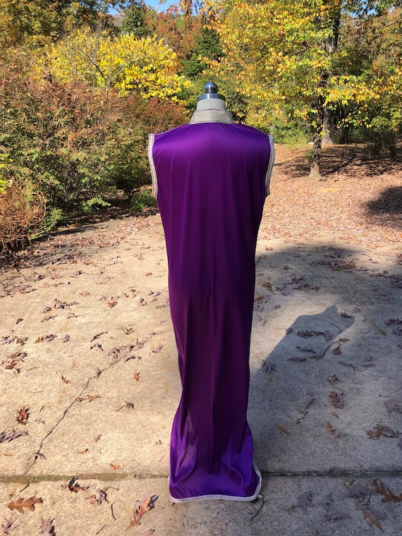 BEAUTIFUL 70's PURPLE Nightgown Dress/70’s Sleeve… - image 3