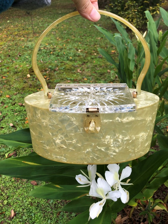 YELLOW LUCITE Handbag/Lucite Handbags/Lucite Purs… - image 10