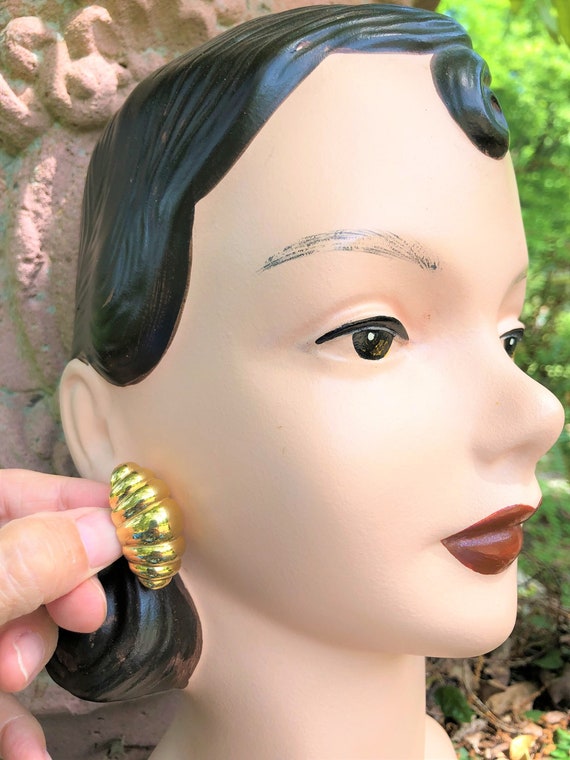 GORGEOUS 70's GIVENCHY Statement EARRINGS/Vintage… - image 1