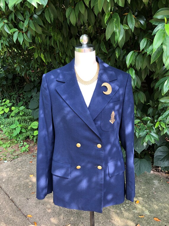 IMPRESIONANTE 70 s BILL BLASS Yachting Blazer Bill Blass 70 s Blassport Jacket Navy Blazers Logo Blazer 70 s Gold Button Blazers Mint Condition Etsy Mexico