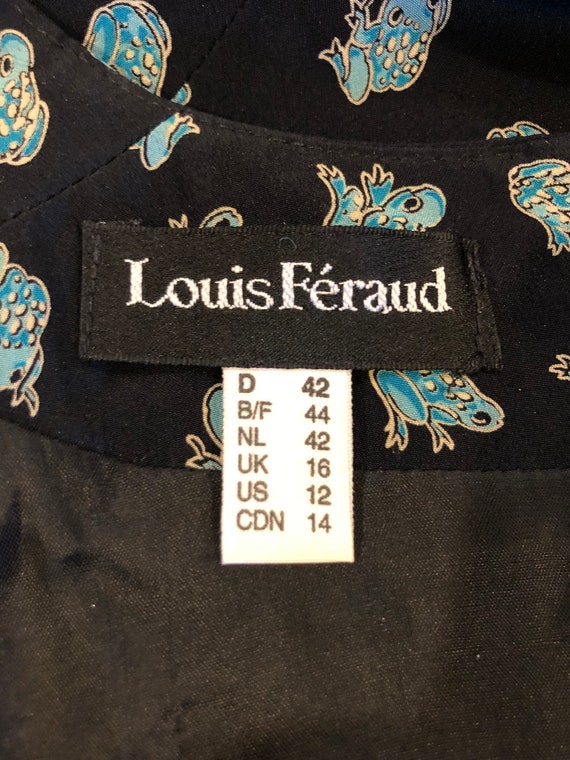 RARE LOUIS FERAUD Silk Dress/Louis Feraud/80's Si… - image 8