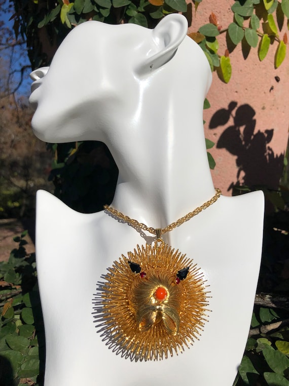 BEAUTIFUL 70's LION NECKLACE/Lion Necklaces/Lion … - image 3