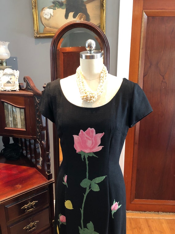 RARE Mr. John Couturier ROSE Dresses/60's Couturi… - image 9