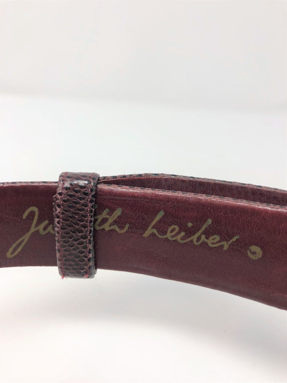 JUDITH LEIBER Western Style Belt/80's Designer Be… - image 6