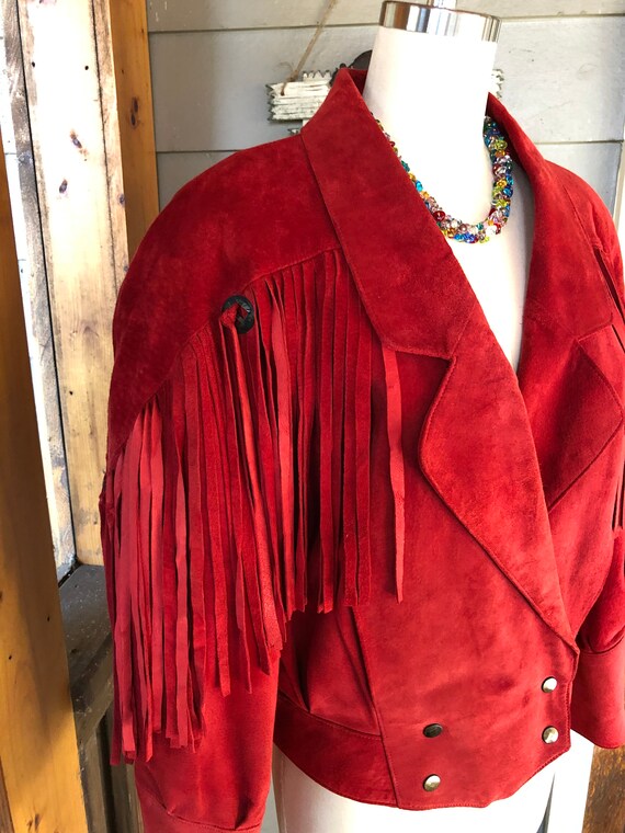 Western Fringe Jackets/80's Suede Jackets/80's Fri