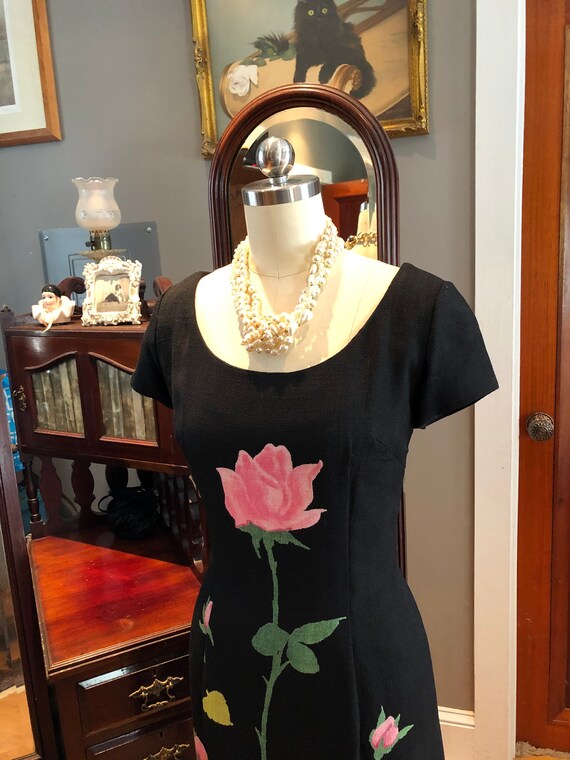 RARE Mr. John Couturier ROSE Dresses/60's Couturi… - image 7