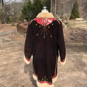 RARE 70's PENNY LANE Coat/Real Shearling Coats/Sherpa Coats/Embroidered Coats/Vintage Penny Lane/Almost Famous Coats/Near Mint Condition image 3