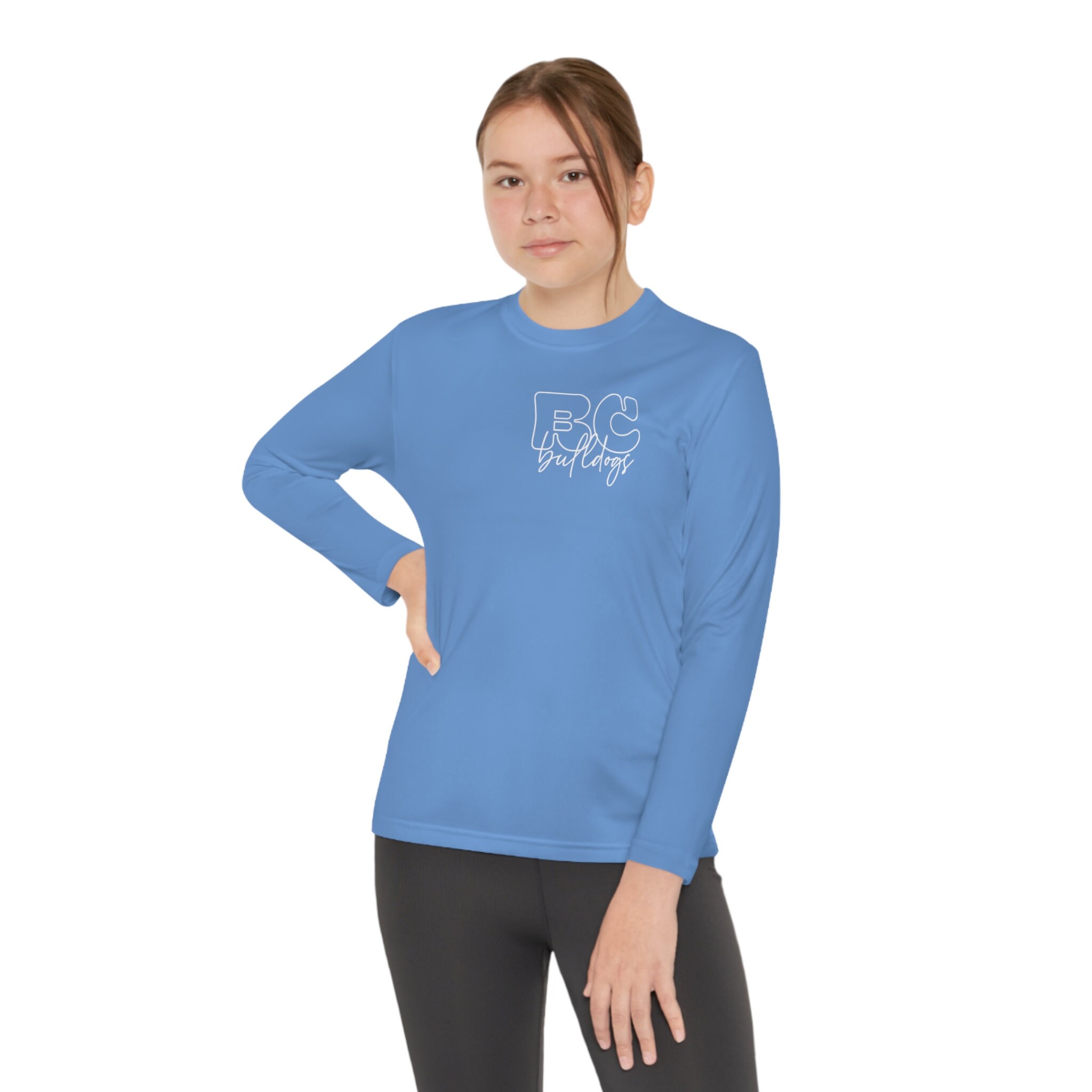 BC Bulldogs Bubble Youth Long Sleeve Competitor Tee 