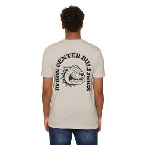 Byron Center Bulldogs Arch Lettering Unisex CVC Jersey T-shirt