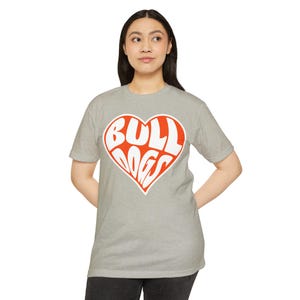 Heart Byron Center Bulldogs Unisex CVC Jersey T-shirt