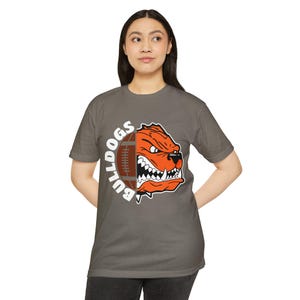Byron Center Bulldogs Football Round Unisex CVC Jersey T-shirt