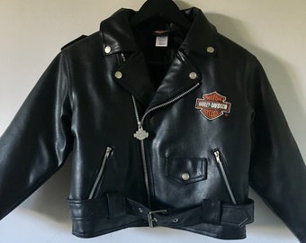 Leather biker jacket | Etsy