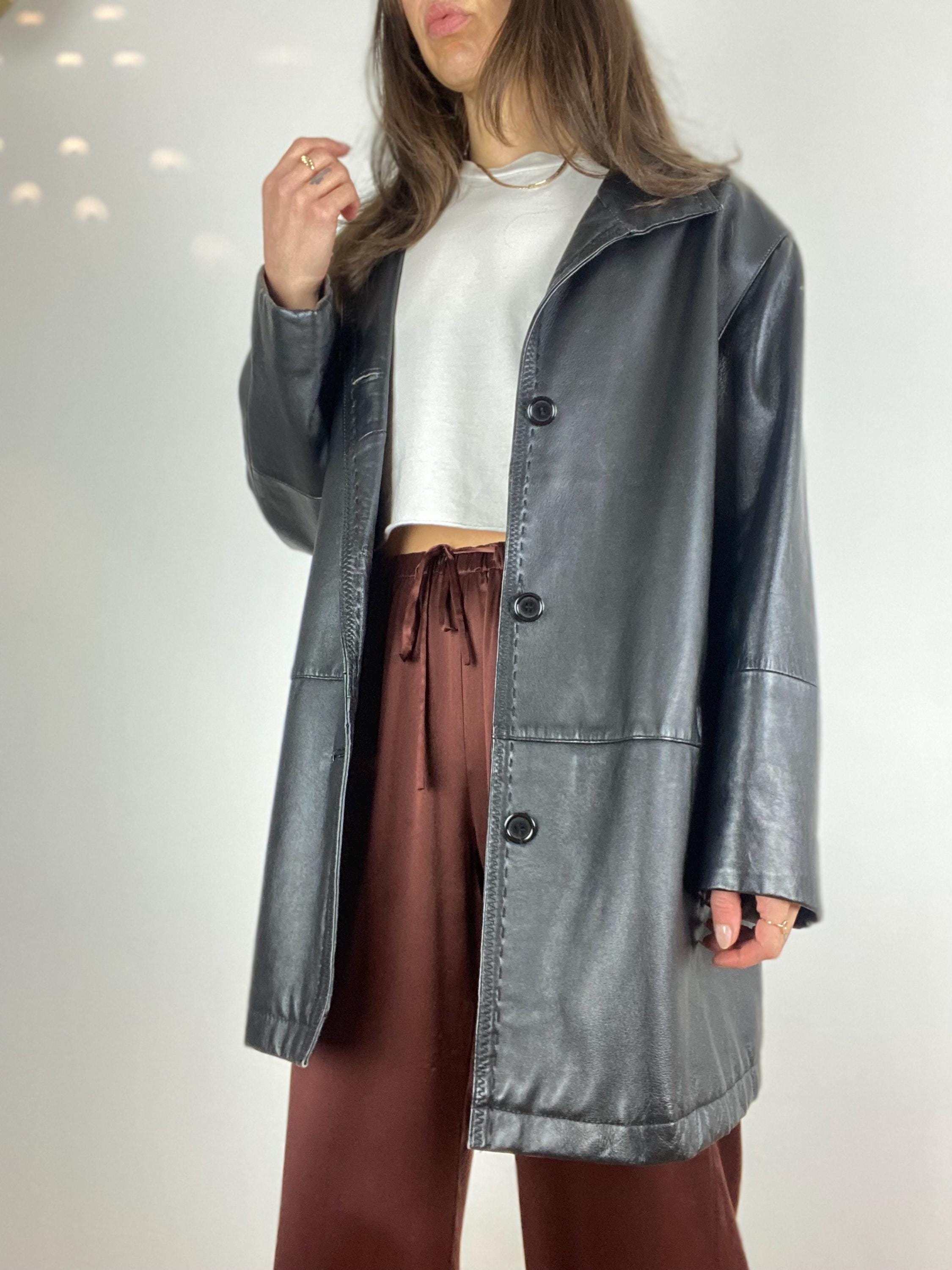 Ladies Soft Lamb Leather Coat - Etsy