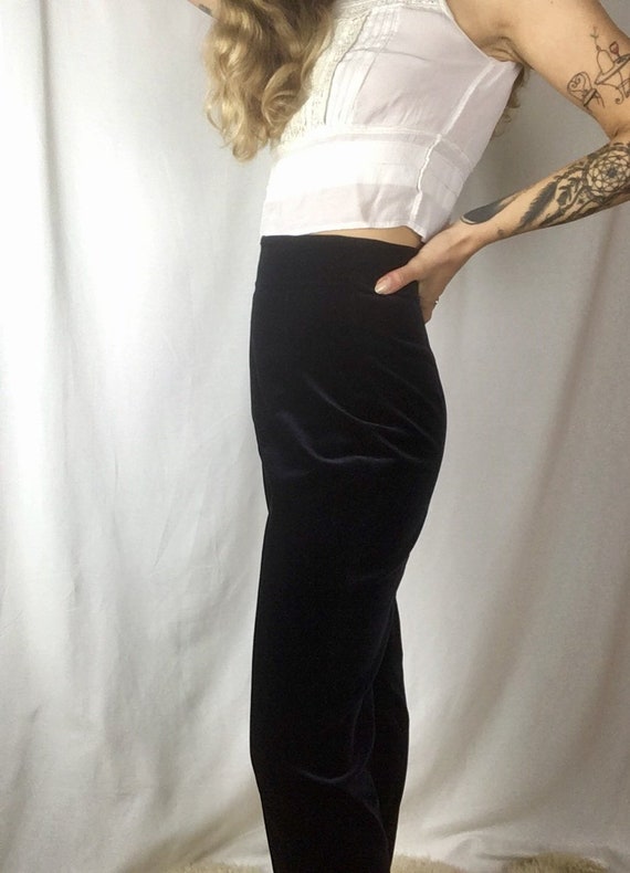 midnight velvet pants
