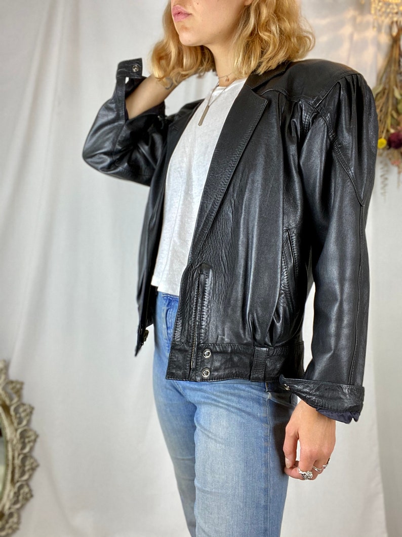 fitted leather jacket