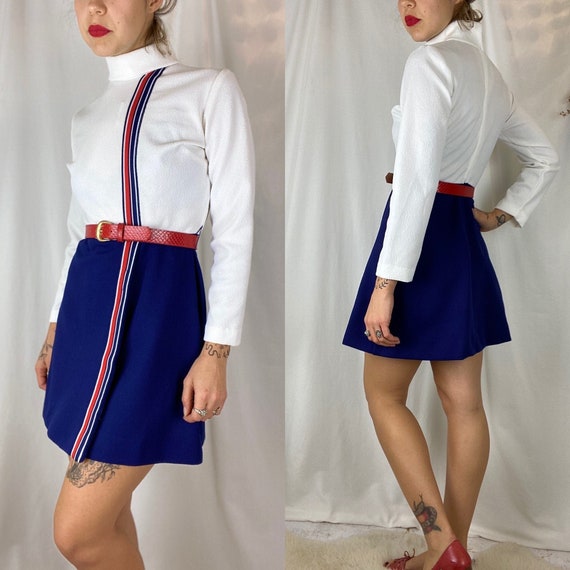 Groovy 60s Mockneck Mini | Vintage 1960s High Neck